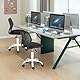 FurnitureR Empfangsstühle für Büro, kleine Empfangsstühle, höhenverstellbar, Räder 360° wählbar, ergonomische Rückenlehne, Sitz aus atmungsaktivem Stoff, Schwarz