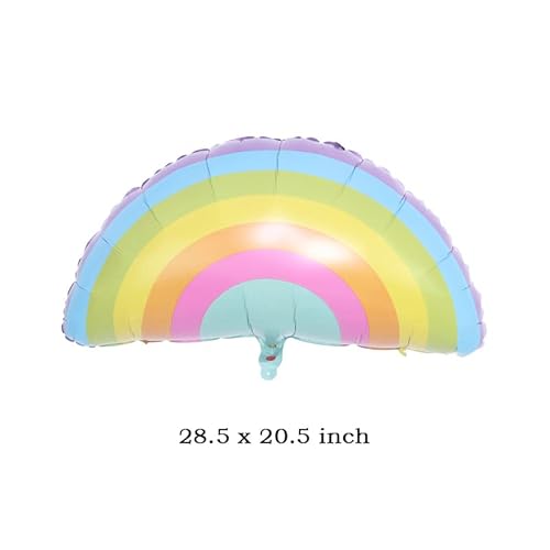 7 Pcs Rainbow Balloons Cloud Balloons Rainbow Foil Balloons Cloud Foil Mylar Balloons Rainbow Cloud Balloons Birthday Foil Balloon Smiling Face Tassel Balloons Photo Prop Party Decoration #TOP6