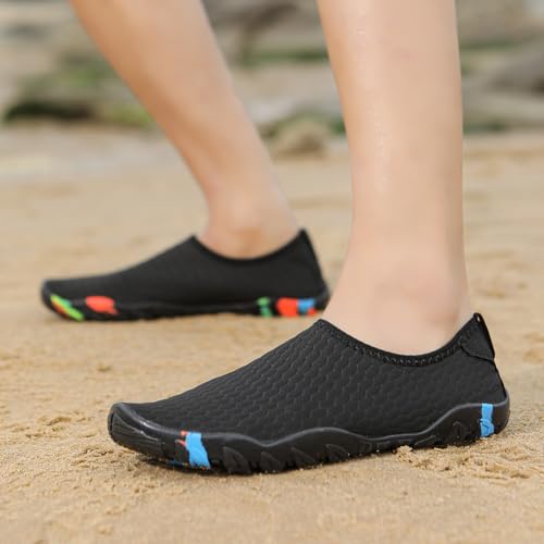 Water Shoes Quick-Dry Aqua Socks with Drainage Holes Barefoot Slip-On Beach Swim Outdoor Sport Shoes for Women Men3