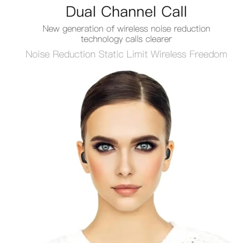 Image of VEROX Wireless TWS Buds Mini Earbuds 25hrs Playtime with ENC Bluetooth 5.3, Deep Bass, Touch Control, Voice Assistant & Fast Charging - Black