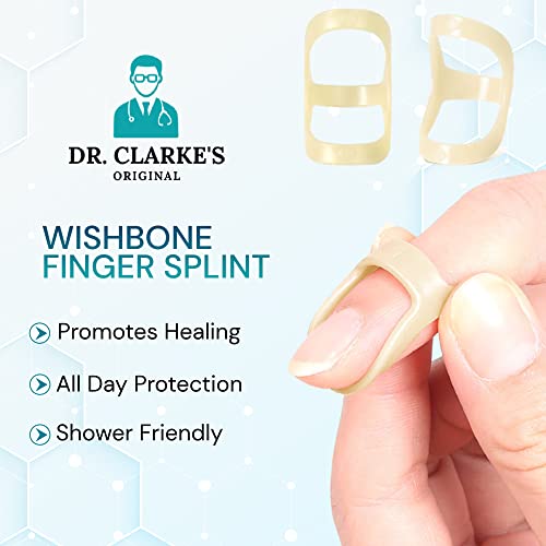 Dr. Clarkes Original Wishbone Finger Splints - Size 12, 13, 14 - 3 Pack - Finger Splint, Thumb Splint, Trigger Finger Splint For Thumb, Middle, Pinky Or Ring Finger - Finger Hand Brace For Arthritis, Mallet Finger #TOP4