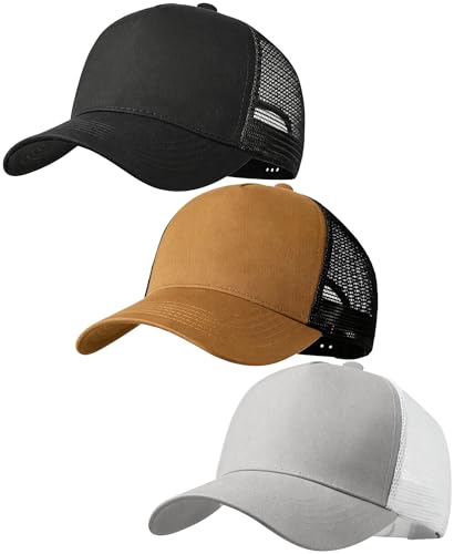 Image of American Flag Trucker Hat,USA Hat for Men Women Snapback Baseball Cap Adjustable Breathable Mesh Side Durable Hats