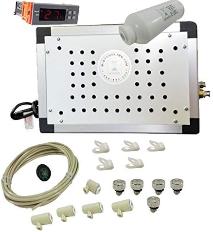 Sistema automático de humidificación de invernadero, bomba de nebulización con controlador de humedad, humidificación de invernadero, riego por