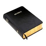 Con el canto de las hojas dorado, como las biblias tradicionales, y una cinta de registro en color negro que facilita señalar la última página en la que hayas escrito o hecho anotaciones.