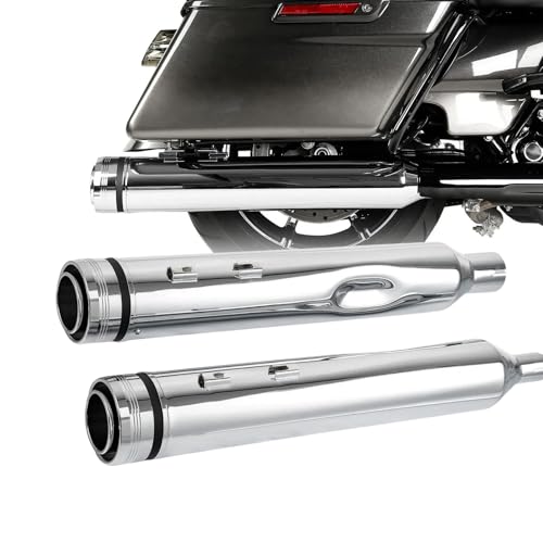 Tubi Di Scarico Per Motociclette Megaphone Slip-On Da 4,33' Per Harley Touring Road Glide 2017 2018 2019 2020 2021 2022 2023