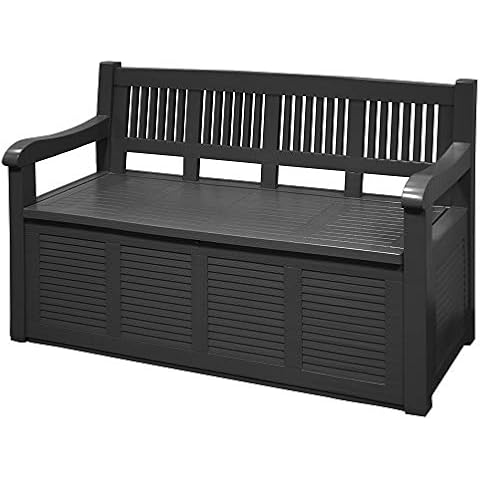URBNLIVING Stylish Large Garden Bench with Storage Cover