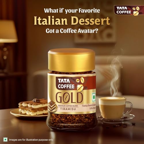 Image of Tata Coffee Gold Tiramisu Flavoured Instant Coffee, 25g
