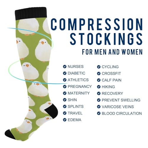 Image of JUNZAN Compression Socks Women Comfort Circulation Long Socks