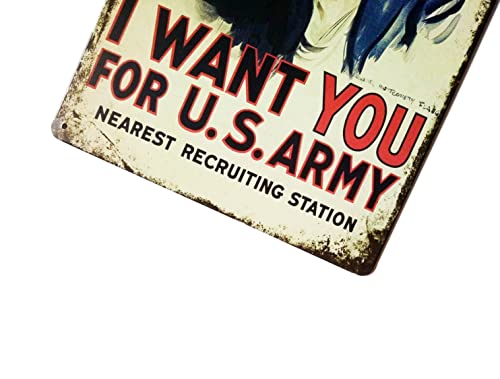 Erlood I Want You For U.s. Retro Vintage Decor Metal Tin Sign 12 X8 Inches #TOP2