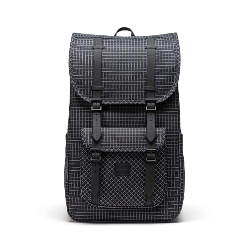 Herschel Supply Co. Little America, Grid-Black, One Size