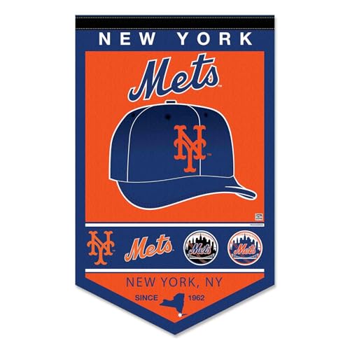 WinCraft New York Mets Heritage History Banner Pennant, 15x24"