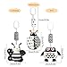 KAKIBLIN Baby Hanging Toy,3 Pack Black and White Baby Toys for 3 6 9 12 Months, High Contrast Hanging Toys,Plush Soft Stroller Rattles Toy for Boys and Girls(21CM, Ladybug,Bee & Owl)