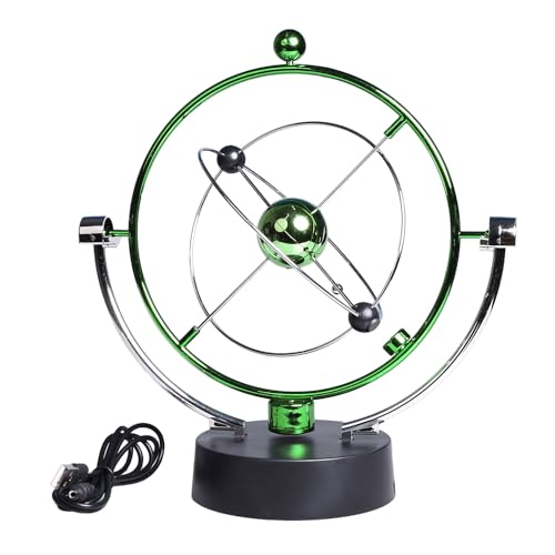 A motorized orbital desk sculpture that mimics asteroid/galaxy motion — a perpetual-motion-looking kinetic art piece that makes your desk feel like mission control.