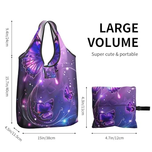 Sac de courses papillon réutilisable pour vos marchés et sorties de week-end