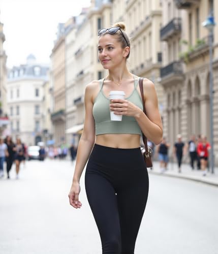 Image of Sykooria 3 Pack Strappy Sports Bra for Women Sexy Crisscross for Yoga Running Athletic Gym Workout Fitness Tank Tops