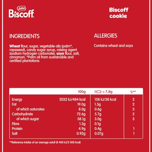 Lotus Biscoff Cookies - Caramelized Biscuit Cookie - 10 Counts x 250 Gram - Non-GMO Project Verified and Vegan