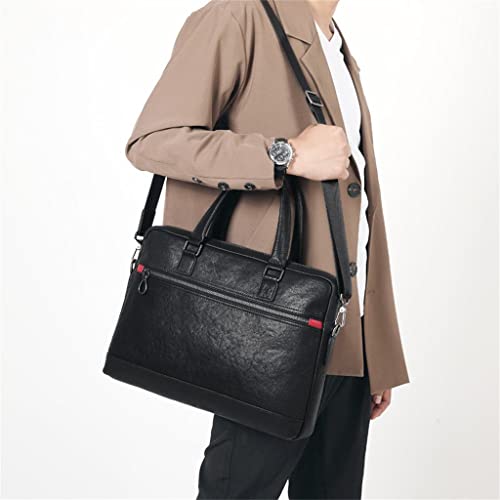 Men's Handbag Leather Business Casual Layer Cowhide Cross Briefcase Men4