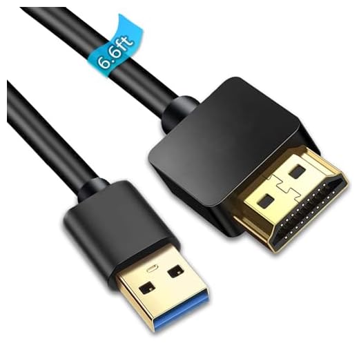 ANKKY USB to HDMI Adapter Cable for Mac iOS Windows 10/8/7/Vista/XP, USB 3.0 to HDMI Male HD 1080P Monitor Display Audio Video Converter Cable Cord - 2M