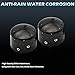 PBYMT Black Front Axle Nut Covers, CNC Aluminum Axle Nut Caps Compatible for Harley Davidson Softail Touring Road King Street Glide Electra Glide Iron 883 Fat Boy 2002-2024