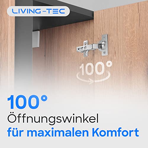 Scharniere Living-Tec Scharnier mit Softclose, Standardgröße, 2er Set