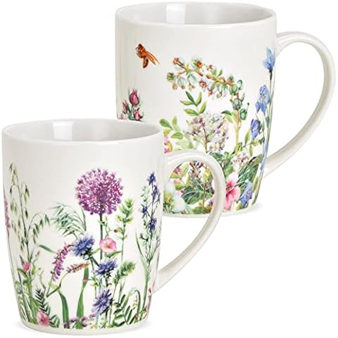 Set of 2 Spring Flowers Coffee Cups Cover