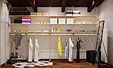  Cabina armadio guardaroba arredamento negozi appenderia ripiani KIT ARREDAMENTO NEGOZIO 6 m² COMPLETO COMPONIBILE