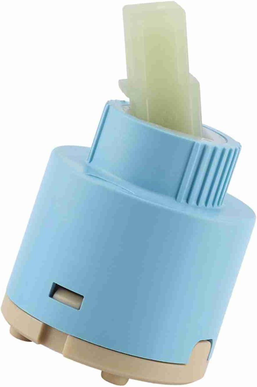 Ceramic Disc, 35mm 40mm Quarter Turn Replacement Faucet Valve with ABS Material and Ceramic Sheet, for Kitchen Bathroom Sink Tap (40mm diameter)