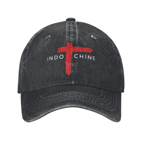 Casquette de baseball Indochine vintage en coton usé réglable pour homme et femme