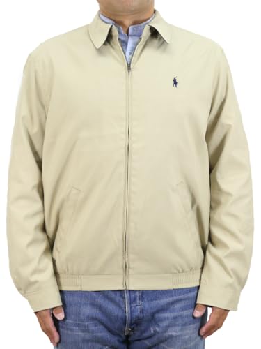 [POLO RALPH LAUREN] (ポロ ラルフローレン) メンズ ポリエステルシェル グラフチェックライナー スイングトップ ドリズラージャケット 01010099 Sサイズ KHA UNIFRM [並行輸入品]