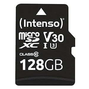 Intenso Professional microSDXC 128GB Class 10 UHS-I, U3, V30 Speicherkarte inkl. SD-Adapter (bis zu 100 MB/s), schwarz