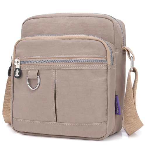 Image of Crossbody Bag Purse For Women Nylon Waterproof Shoulder Handbags Casual Travel Messenger Bag Lightweight Pocketbooks