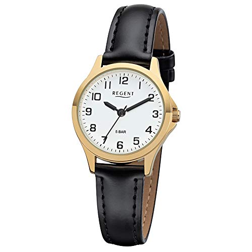 Regent Damen Analog Miyota 2035 Uhr mit Kunstleder Armband 12100664