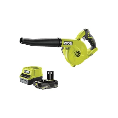 Pack RYOBI Souffleur d'atelier R18TB-0-18V One+ - 1 Batterie 2.0Ah - 1 Chargeur Rapide RC18120-120