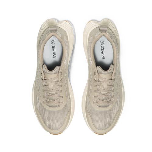 NORTIV 8 Men's Walking Running Tennis Cushioning Shoes ActiveFloat Non Slip Athletic Gym Workout Jogging Comfortable Sneakers,Size 13,Apricot,SNWS245M