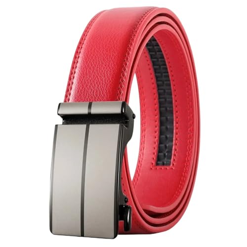 Blue Leather Leather Belt For Men Handcrafted Sliding Ratchet Belt Ply36-24850-S7 130cm