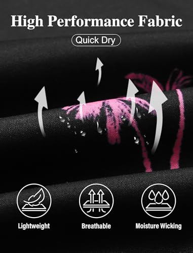 2 Pack: Men's 7" Swim Trunks with Compression Liner, Quick Dry Swim Shorts Bathing Suits Board Shorts Swimwear4