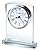 Howard Miller Talbot Table Clock 645-824 – Starphire Glass, Black Roman Numerals, Polished Silver-Tone Bezel, Modern Home Décor, Quartz Alarm Movement