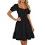 Scarlet Darkness Renaissance Corset Dress Puff Sleeve Babydoll Mini