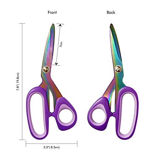 Professional Tailor Scissors, Heavy Duty Titanium Fabric Sewing Scissors, Multi-Purpose Shears For Fabric Cardboard Leather Carpet, Sewing Fabric Leather Dressmaking Shears Professional Scissors. #TOP1