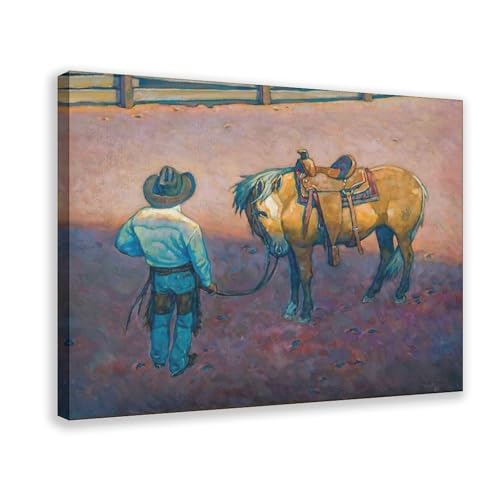 Impression sur toile haut de gamme WCYB Young Palomino Howard Post cadre bois 40x61
