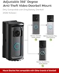 KMOUANTS 360 Degree Adjustable Bell Angle, Compatible with Blink to Ring Wireless Video Bell, 4/3/3 Plus/2/1/(2020 Version)/Battery Doorbell Plus/Assembly