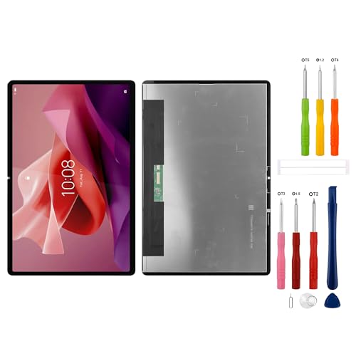 Amoled LCD Digital Display Replacement Compatible with Tab P12 TB370FU (Black WithFrame) LCD Display Touch Screen Digitizer Assembly with Repair Tools-No Fingerprint
