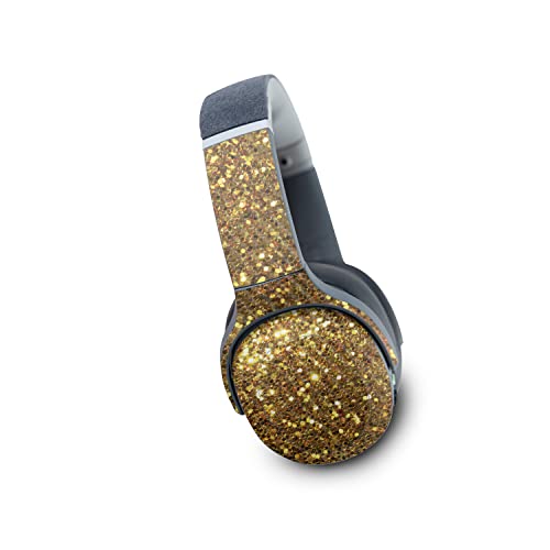 Image of MightySkins Carbon Fiber Skin Compatible with Skullcandy Crusher Evo Wireless - Gold Dazzle | Protective, Durable Textured Carbon Fiber Finish | Easy to Apply | Made in The USA