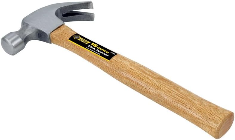 Steel Grip 16 oz. Claw Hammer Forged Steel Head Wood Handle 13 in. L