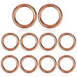 Arandela tornillo drenaje aceite núcleo cobre original carga pesada puro cobre resistente presión estable forma junta estanqueidad auto 10pcs, arandelas de cobre, arandela carter aceite
