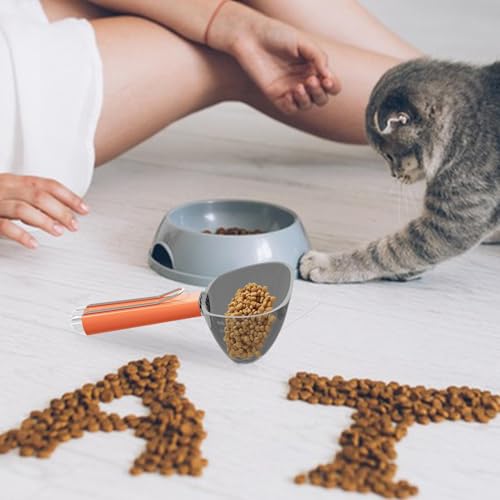 Jlobnyiun Katzenfutter Messbecher - Löffel für Hundefutter, Futterschaufel für Hunde mit Messlinien | Multifunktionaler Messbecher für Futter für