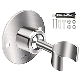 hancook Stainless Steel Shower Head Holder, 360° Adjustable Handheld Bathroom Shower Head Bracket, M