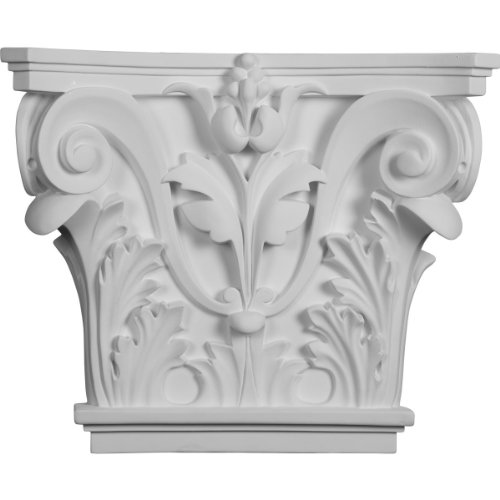 Ekena Millwork 16 1/2'W X 13 5/8'H X 3 3/4'P Acanthus Leaf Pilaster Capital (Fits Pilasters Up To 10 3/8 'W X 3/4'D) (2-Pack) #TOP21