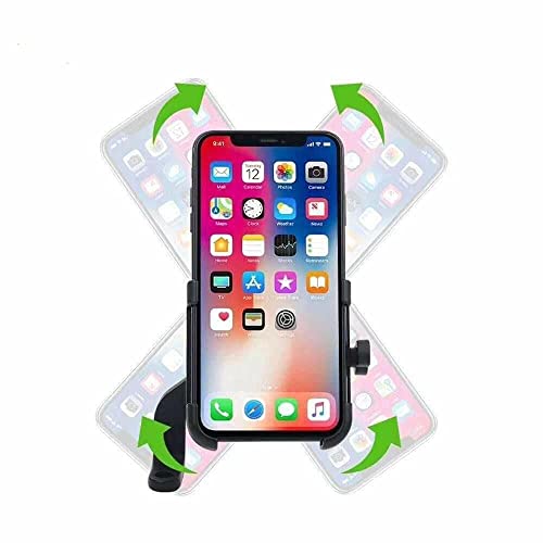 Image of DCZ Full Metal Body Bike & Scooty360 Degree Rotating Mobile Holder Stand for Bike, Scooty,Bicycle | Anti-Vibration /Shake Pads | Mobiles Size Upto 6.5 inch Inch - Random Colors (Anti Vibration)