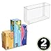 mDesign Plastic Adhesive Mount Storage Organizer Container for Kitchen or Pantry Wall Organization - Space Saving Holder for Sandwich Bags, Foil - 11